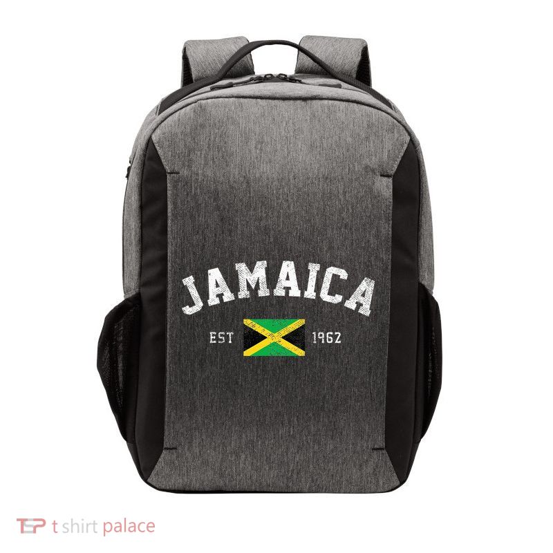 Jamaica Est. 1962 Jamaican Flag Independence Day Vector Backpack