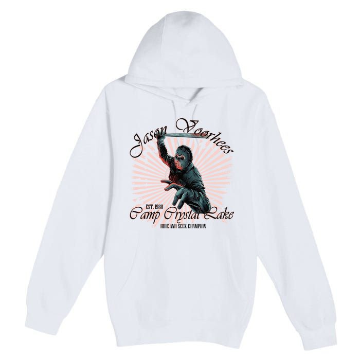 Jason Est 1980 Camp Crystal Lake Hide And Seek Champion Premium Pullover Hoodie