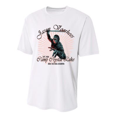 Jason Est 1980 Camp Crystal Lake Hide And Seek Champion Performance Sprint T-Shirt