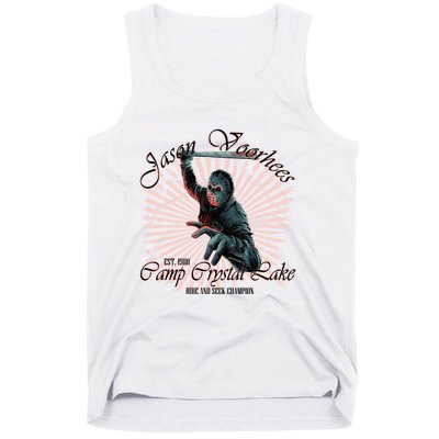 Jason Est 1980 Camp Crystal Lake Hide And Seek Champion Tank Top