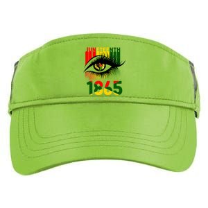 Juneteenth Eye 1865 African Pride Celebrate Indepedence Day Gift Adult Drive Performance Visor