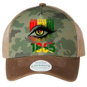 Juneteenth Eye 1865 African Pride Celebrate Indepedence Day Gift Legacy Tie Dye Trucker Hat