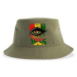 Juneteenth Eye 1865 African Pride Celebrate Indepedence Day Gift Sustainable Bucket Hat