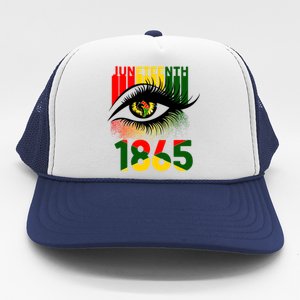 Juneteenth Eye 1865 African Pride Celebrate Indepedence Day Gift Trucker Hat