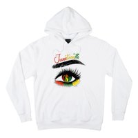 Juneteenth Eye African American Women Black History Pride Hoodie