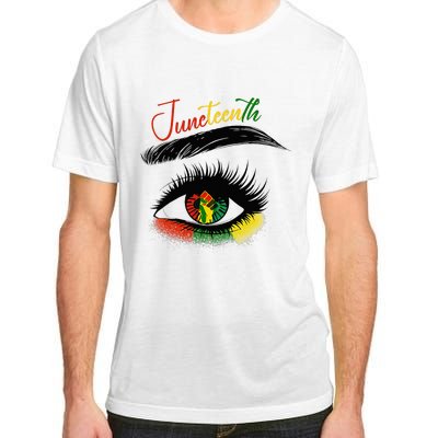 Juneteenth Eye African American Women Black History Pride Adult ChromaSoft Performance T-Shirt