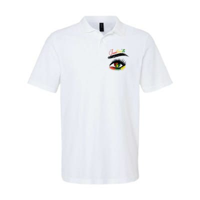 Juneteenth Eye African American Women Black History Pride Softstyle Adult Sport Polo