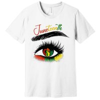 Juneteenth Eye African American Women Black History Pride Premium T-Shirt