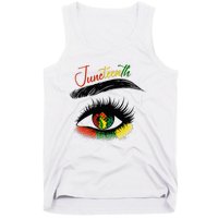 Juneteenth Eye African American Women Black History Pride Tank Top