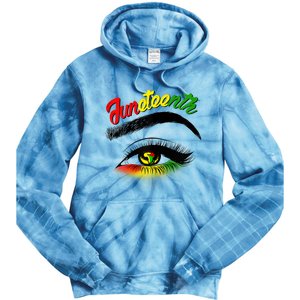 Juneteenth Eye African American Tie Dye Hoodie