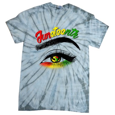 Juneteenth Eye African American Tie-Dye T-Shirt