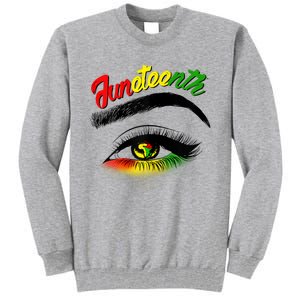 Juneteenth Eye African American Tall Sweatshirt