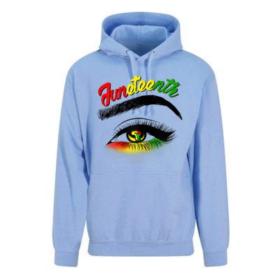 Juneteenth Eye African American Unisex Surf Hoodie