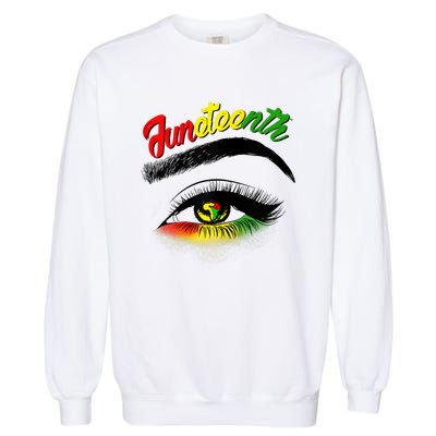 Juneteenth Eye African American Garment-Dyed Sweatshirt