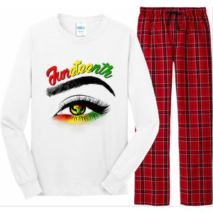 Juneteenth Eye African American Long Sleeve Pajama Set