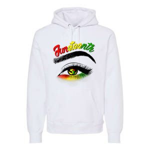 Juneteenth Eye African American Premium Hoodie