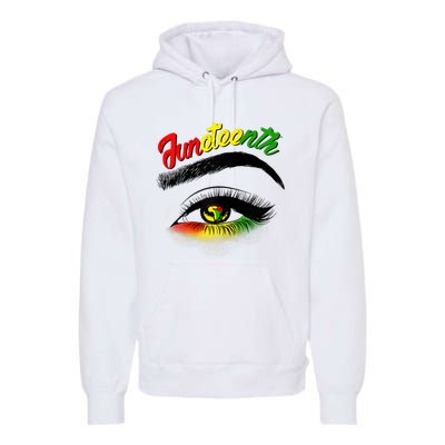 Juneteenth Eye African American Premium Hoodie