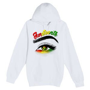 Juneteenth Eye African American Premium Pullover Hoodie