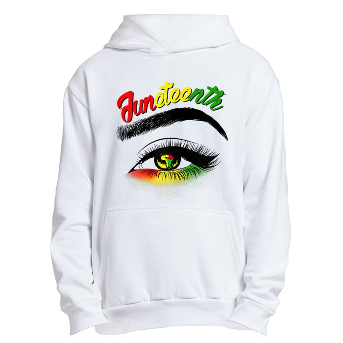 Juneteenth Eye African American Urban Pullover Hoodie