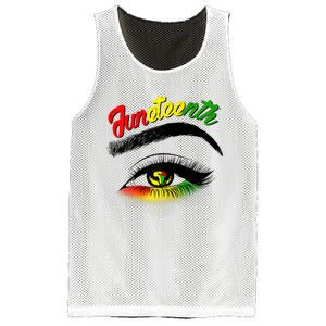 Juneteenth Eye African American Mesh Reversible Basketball Jersey Tank