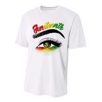 Juneteenth Eye African American Performance Sprint T-Shirt