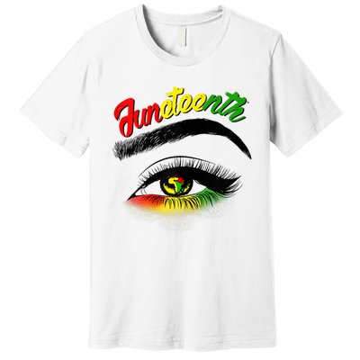 Juneteenth Eye African American Premium T-Shirt