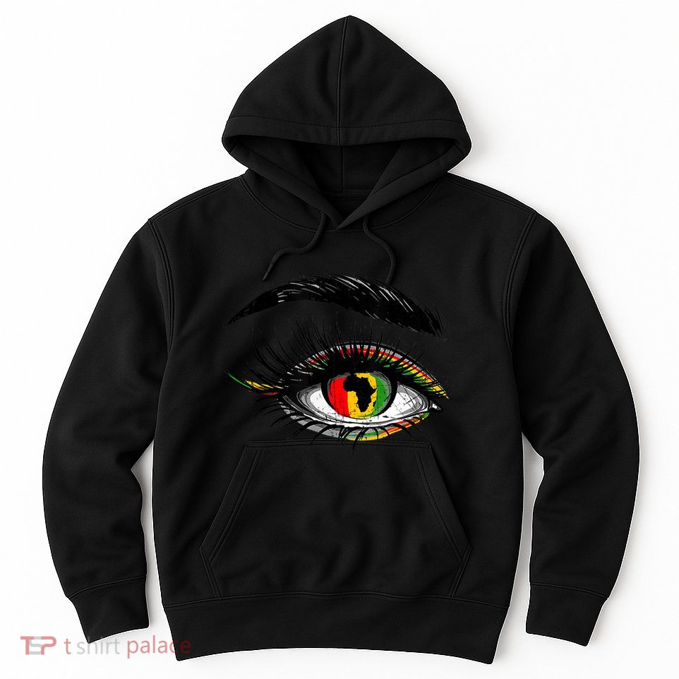 Junenth Eyes African American Women Black History Pride Gift Hoodie