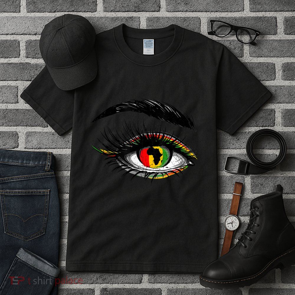 Junenth Eyes African American Women Black History Pride Gift Tall T-Shirt