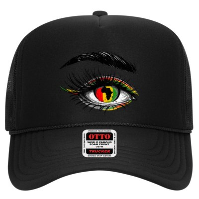 Junenth Eyes African American Women Black History Pride Gift Trucker Hat
