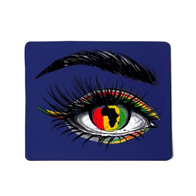 Junenth Eyes African American Women Black History Pride Gift Mousepad