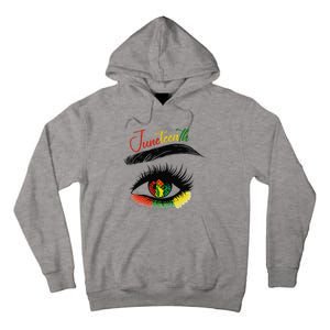 Juneteenth Eye African American  Black History Pride Tall Hoodie