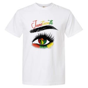 Juneteenth Eye African American  Black History Pride Garment-Dyed Heavyweight T-Shirt