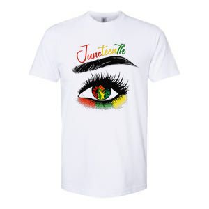 Juneteenth Eye African American  Black History Pride Softstyle CVC T-Shirt