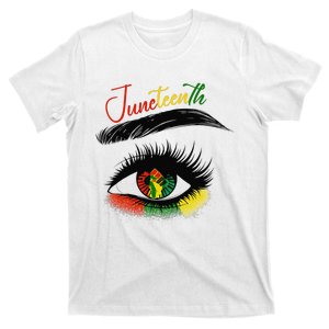 Juneteenth Eye African American  Black History Pride T-Shirt