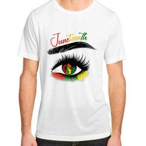 Juneteenth Eye African American  Black History Pride Adult ChromaSoft Performance T-Shirt