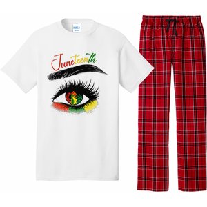 Juneteenth Eye African American  Black History Pride Pajama Set