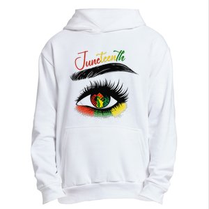 Juneteenth Eye African American  Black History Pride Urban Pullover Hoodie