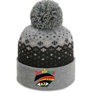 Juneteenth Eye African American Wo Black History Pride  The Baniff Cuffed Pom Beanie