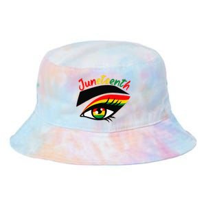 Juneteenth Eye African American Wo Black History Pride  Tie Dye Newport Bucket Hat