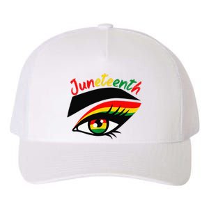 Juneteenth Eye African American Wo Black History Pride  Yupoong Adult 5-Panel Trucker Hat