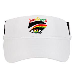 Juneteenth Eye African American Wo Black History Pride  Adult Drive Performance Visor