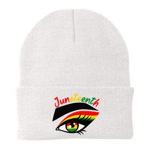 Juneteenth Eye African American Wo Black History Pride  Knit Cap Winter Beanie