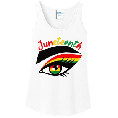 Juneteenth Eye African American Wo Black History Pride  Ladies Essential Tank