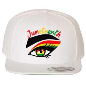 Juneteenth Eye African American Wo Black History Pride  Wool Snapback Cap