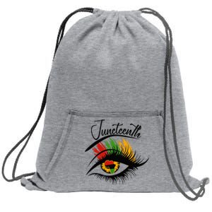 Juneteenth Eye African American Wo Black History Pride Sweatshirt Cinch Pack Bag