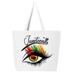 Juneteenth Eye African American Wo Black History Pride 25L Jumbo Tote