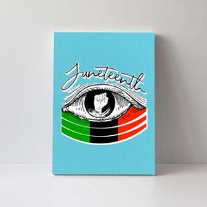 Juneteenth Eye African American Independence Day Gift Canvas