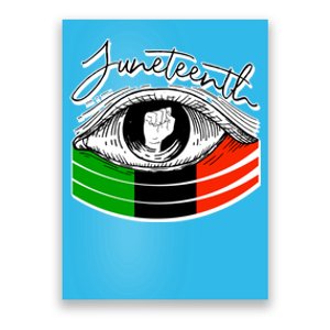 Juneteenth Eye African American Independence Day Gift Poster