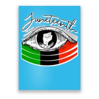 Juneteenth Eye African American Independence Day Gift Poster