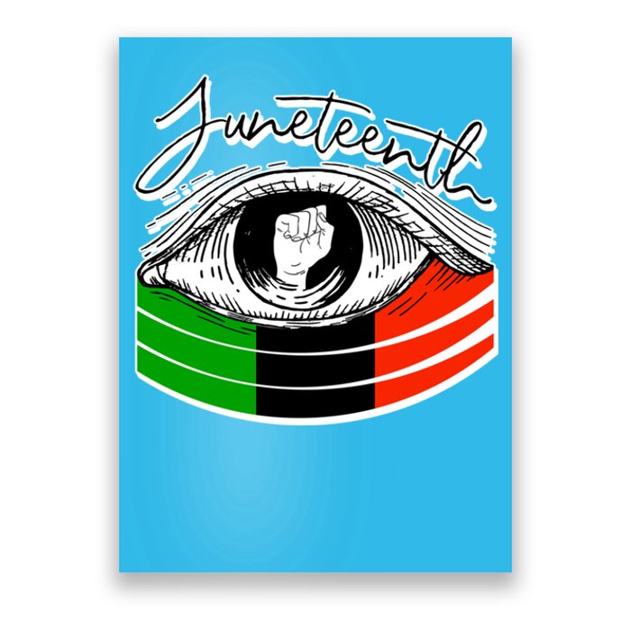 Juneteenth Eye African American Independence Day Gift Poster